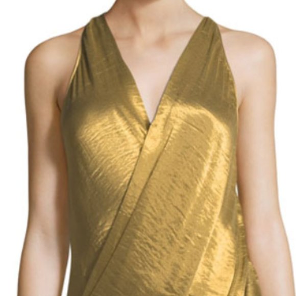 Urban Zen Metallic Draped Gold top NWOT Large - Picture 4 of 5